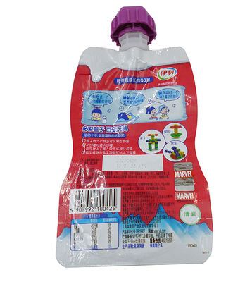 Kingred Custom Logo Metallizado Stand Up Spout Pouch para embalagens de alimentos e bebidas