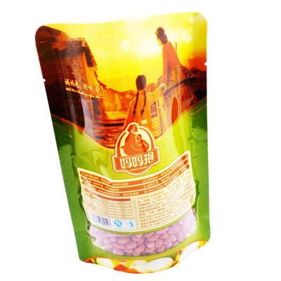 Saco de Comida Reutilizável à Prova de Umidade com Cor Personalizada para Amendoins Torrados Premium Stand Up Pouch