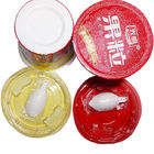Copos plásticos descartáveis redondos do iogurte com colher 1,5 - 20grams