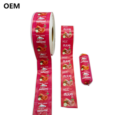 Polyamide Sausage Casings Calibre 60mm Logotipo personalizado Flexografia Impressão Sausage Casings