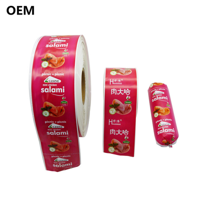 Polyamide Sausage Casings Calibre 60mm Logotipo personalizado Flexografia Impressão Sausage Casings