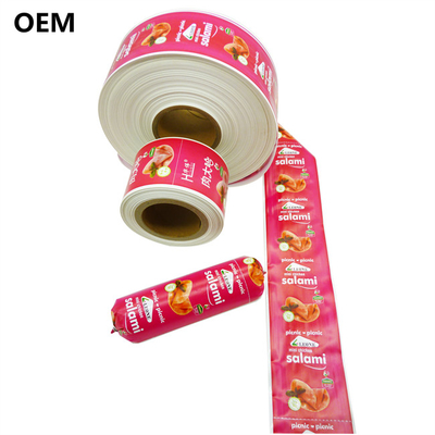 Polyamide Sausage Casings Calibre 60mm Logotipo personalizado Flexografia Impressão Sausage Casings