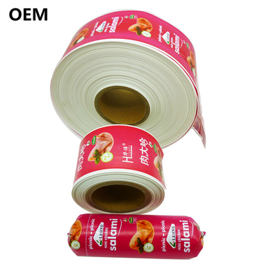 Polyamide Sausage Casings Calibre 60mm Logotipo personalizado Flexografia Impressão Sausage Casings