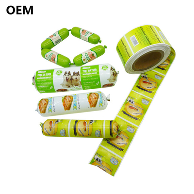 Embalçados de plástico para salsichas Custom Wholesale flexografia impressão em cores em embalagens de plástico
