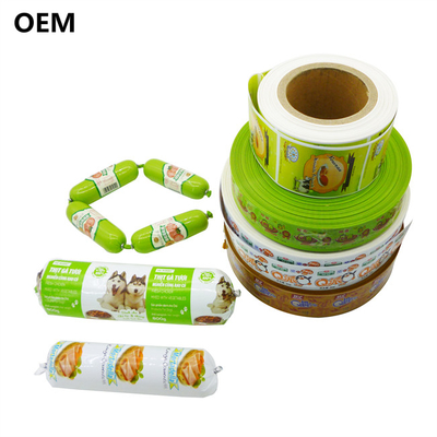 Embalçados de plástico para salsichas Custom Wholesale flexografia impressão em cores em embalagens de plástico