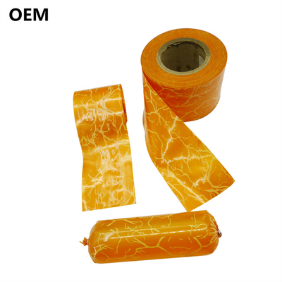 Polyamide Sausage Casing 75mm Custom Logo Flexografia Impressão Sausage Casing Para mortadella