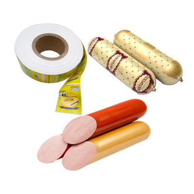 Polyamide Sausage Casing Free Sample High Barrier Cutoms Flexografia Impressão de logotipo Sausage Casing para salsichas