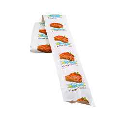 Diferentes cores disponíveis Logotipo aduaneiro Flexografia Impressão 5 camadas Salsicha Casca para salsichas