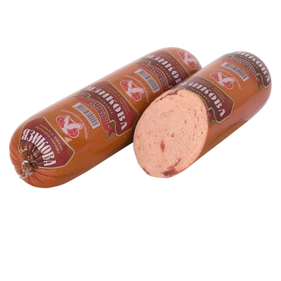 Cascas de salsichas de plástico Logotipo personalizado Flexografia Impressão Cascas de salsichas de plástico de carne bovina