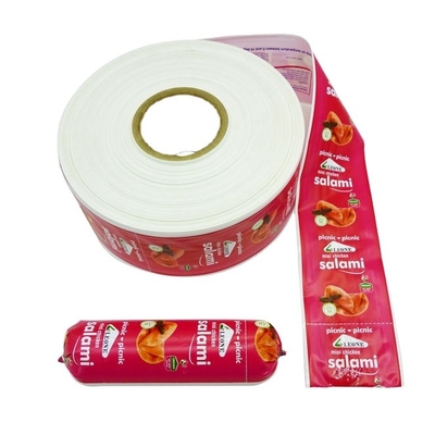 Grau de alimentos OEM Custom Flexografia Impressão de caixas de salsichas de plástico para salsichas de salame