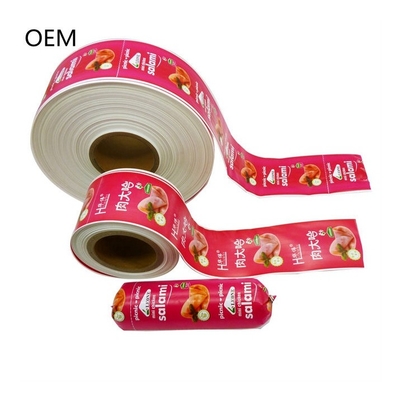 60mm rolos de salsicha de cor invólucro plástico inodoro invólucro flexografia impressão custom