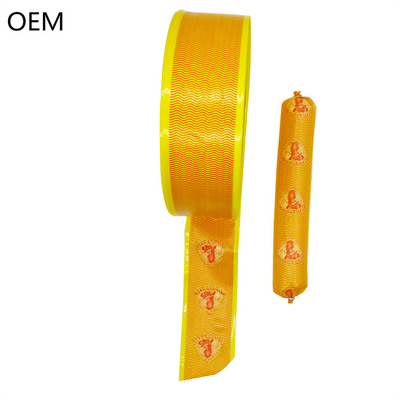 Cascas de salsicha de plástico amarelo sem cheiro e impressão de logotipo personalizado