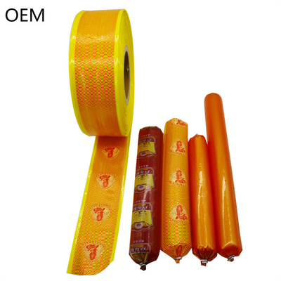 Embalagem de salsichas OEM não comestível plástico de qualidade colorido embalado personalizado marca LOGO