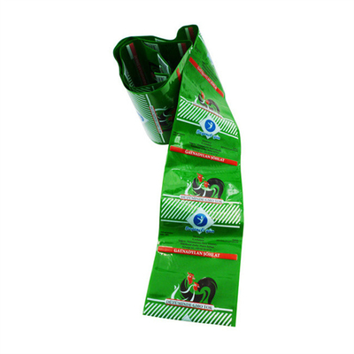 Impressão flexográfica de salsichas de qualidade comestível coloridas, folhas de salsichas de plástico, folhas de salsichas, logotipo de marca personalizado