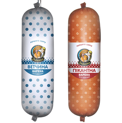 Caixa de salsicha de plástico de qualidade alimentar de cor artificial Caixa de salsicha de cor artificial logotipo personalizado para salsicha de carne