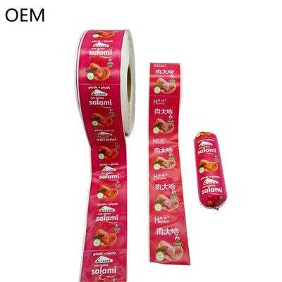 Polyamide Sausage Casing Flexografia Impressão de tamanho diferente Customs Logo Sausage Casing