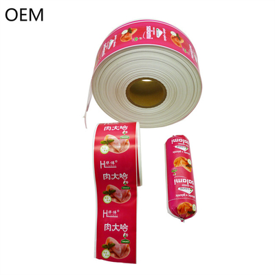 Polyamide Sausage Casing Flexografia Impressão de tamanho diferente Customs Logo Sausage Casing