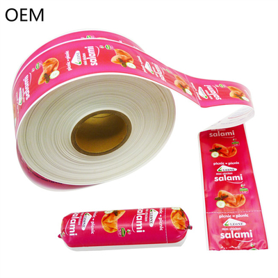 Polyamide Sausage Casing Flexografia Impressão de tamanho diferente Customs Logo Sausage Casing