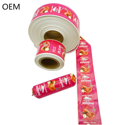 Polyamide Sausage Casing Flexografia Impressão de tamanho diferente Customs Logo Sausage Casing