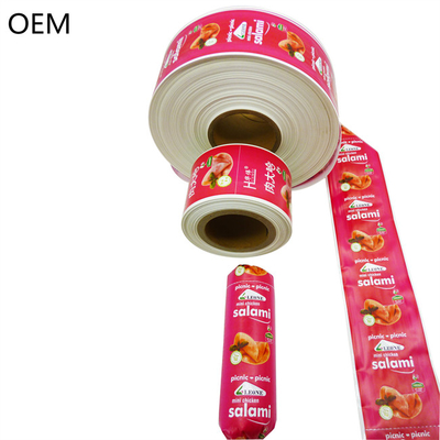 Polyamide Sausage Casing Flexografia Impressão de tamanho diferente Customs Logo Sausage Casing