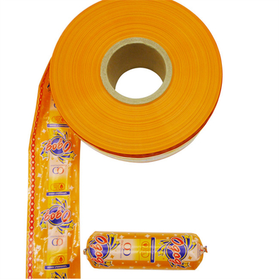 Amostra Gratuita Portagem Fácil Descascar 90 mM Laranja Flexografia Impressão Caixa de Salsicha de Plástico