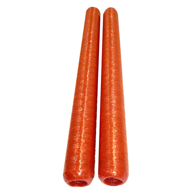 Impressão flexográfica de salsichas de celulose colorida