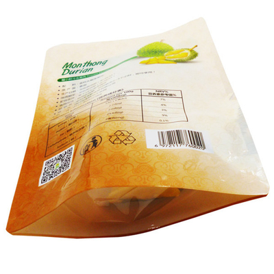 Embalagem de alimentos personalizada Saco de papel plástico biodegradável à prova d'água Saco de fecho