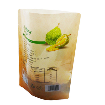 Embalagem de alimentos personalizada Saco de papel plástico biodegradável à prova d'água Saco de fecho