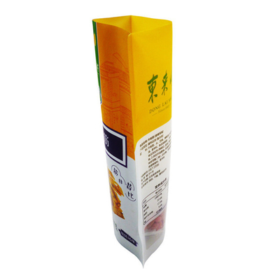 Saco de plástico de embalagem de alimentos transparente personalizado de impressão de logotipo de marca
