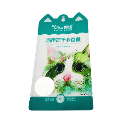 Alimentos para gatos Snacks congelados secos Sacos de embalagem Sacos de plástico para selos Sacos resistentes à humidade