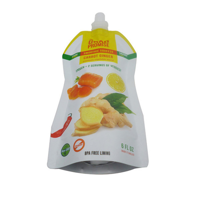 OEM preço baixo venda por atacado de suco líquido alimentos bolsas de stand-up com bolsas de boca de plástico