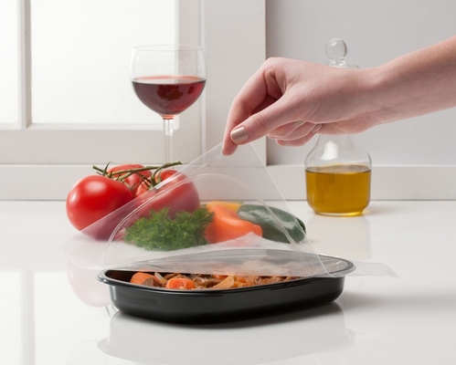 Película de vedação térmica de fácil descascagem de tipo rolante, de alta barreira, filme anti-nevoeiro para alimentos frescos