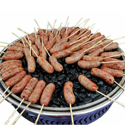 Tripas de colágeno de salsicha de cor natural comestível disponíveis fumadas
