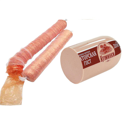 Gráfico Sausage Casing de plástico personalizado Flexografia Impressão Logotipo de marca Polyamide Enteric Coatings