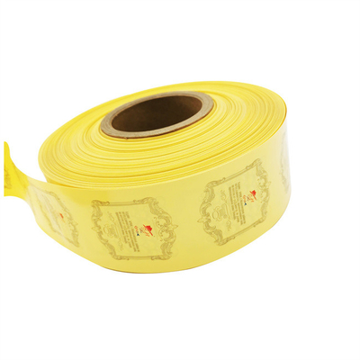 Cascas de salsichas de plástico impresso amarelo durável sem cheiro