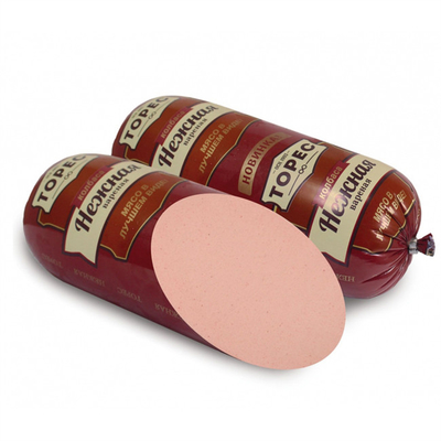 Impressão de marca personalizada Cascas de salsichas de plástico mate para salsichas