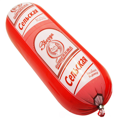 Embalagem de salsichas vermelhas Cascas de plástico Impressão de logotipos personalizados