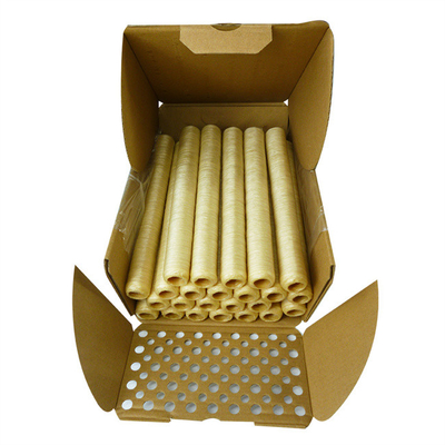 Embalagens de salsichas artificiais com colágeno comestível para salsichas fritas