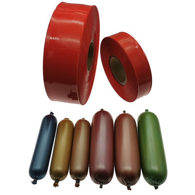 Logotipo personalizado Impresso alimentos de grau de plástico salsicha resistente ao calor