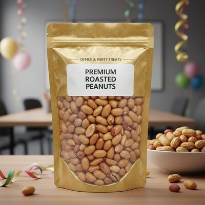 Saco de Comida Reutilizável à Prova de Umidade com Cor Personalizada para Amendoins Torrados Premium Stand Up Pouch