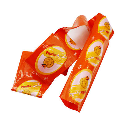 O logotipo personalizado imprimiu tripas plásticas da salsicha da poliamida do cozimento do vapor