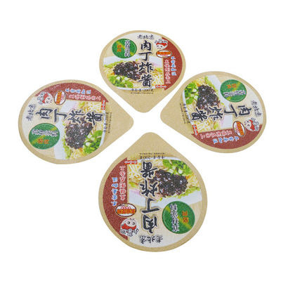 Kingred Laminated Alloy 8011 Spicy Sauce Die Cut Lids 10 Film de Impressão a Cores