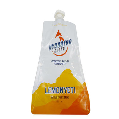 Levante-se 350ml a bebida Doypack Compostable com o filme do excesso do gel de silicone