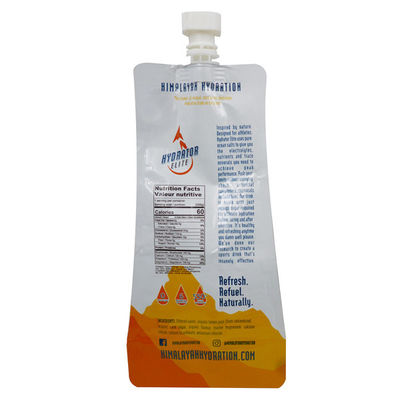 Levante-se 350ml a bebida Doypack Compostable com o filme do excesso do gel de silicone