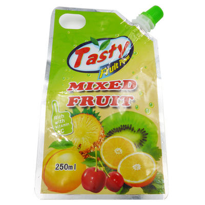 Impressão de logotipo personalizado de qualidade alimentar Sacos de bolsas de pé com bocal de sucção