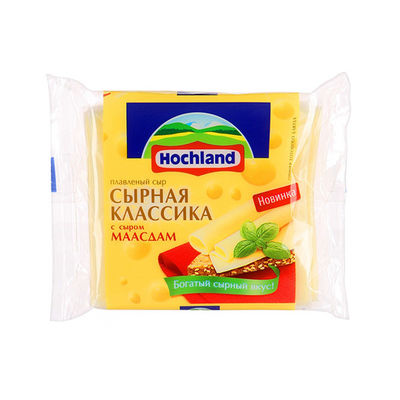 O empacotamento de alimento impresso transparente do queijo ensaca a espessura 45um-100um