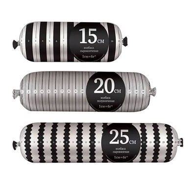 Diâmetro grande do tamanho grande de Logo Printed Disposable Sausages Casings