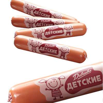 Diâmetro grande do tamanho grande de Logo Printed Disposable Sausages Casings