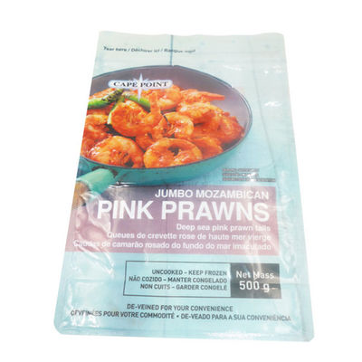 Oito lados que selam sacos de nylon Resealable de Doypack dos materiais de embalagem do alimento para camarões congelados
