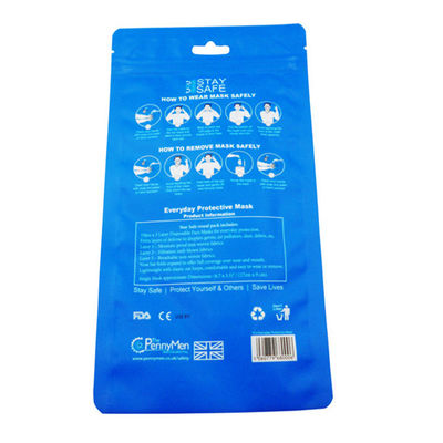 Kingred Barreira de Impressão Personalizada Sealable Ziplock Mascara Bolsa de Embalagem